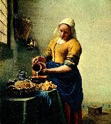Jan Vermeer mjolkpigan Spain oil painting artist